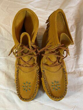 Mustard Yellow Moccasins